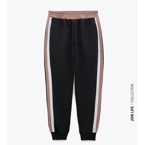 Zara side stripe pants (NWT) - Picture 1 of 4